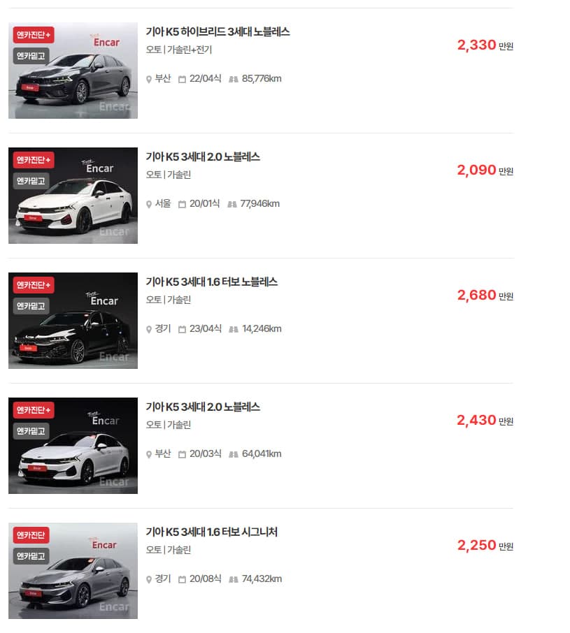 Подбор вариантов автомобилей под критерии клиента